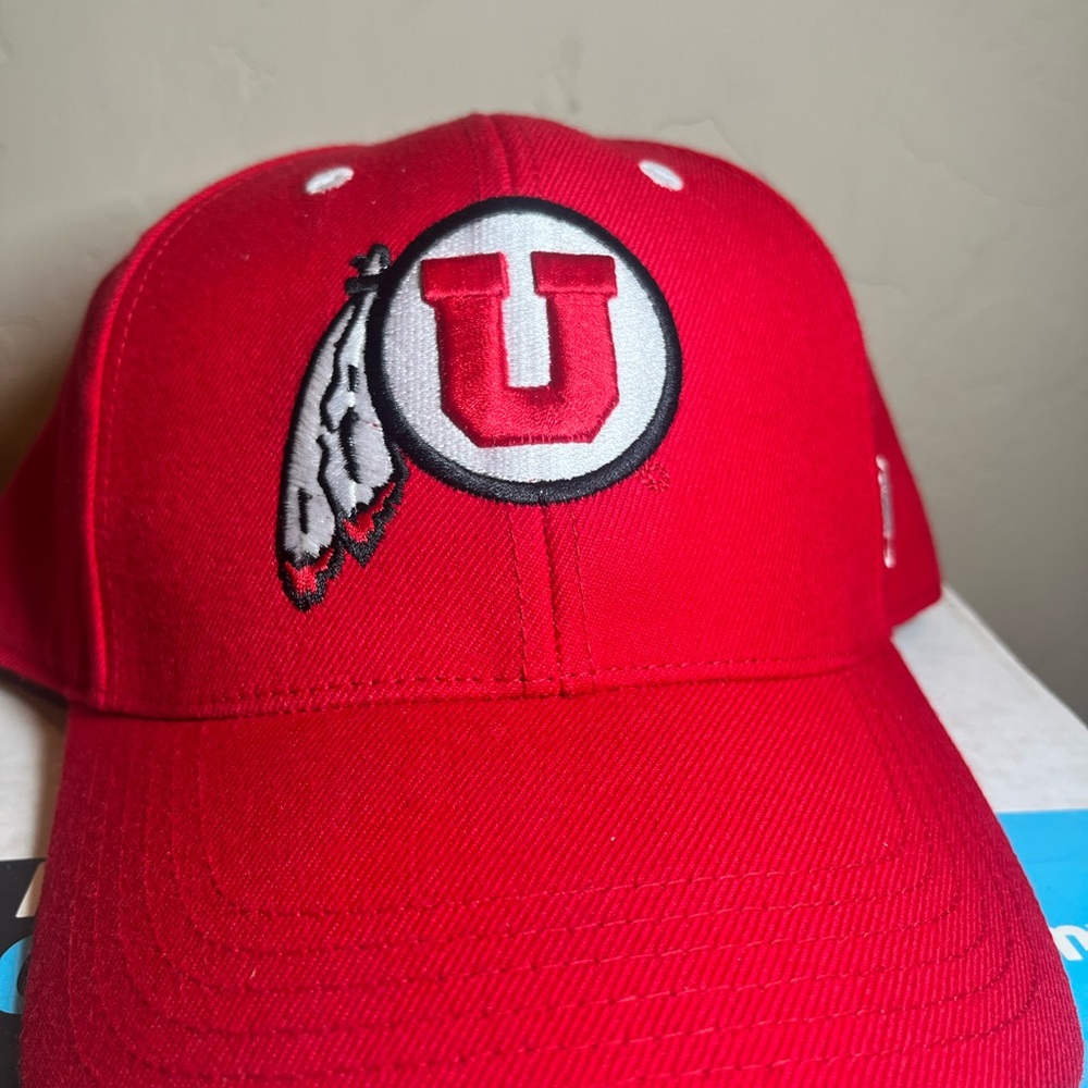 Top of the World Red and Gray Cap